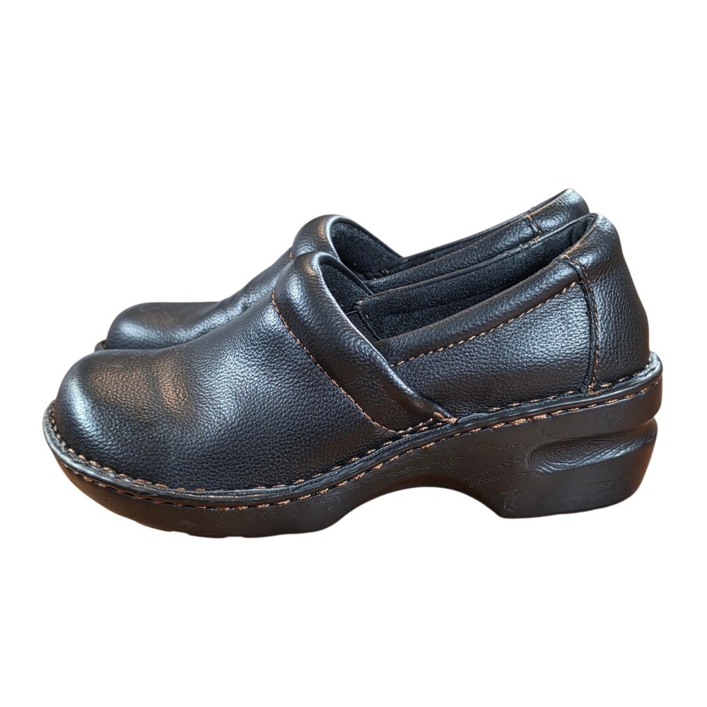 BOC Peggy‎ Black Comfort Clogs Slip On Platform Shoes BC0038309 Womens 8M